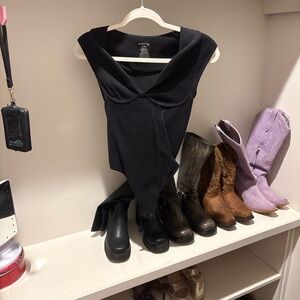 Free people black bodysuit